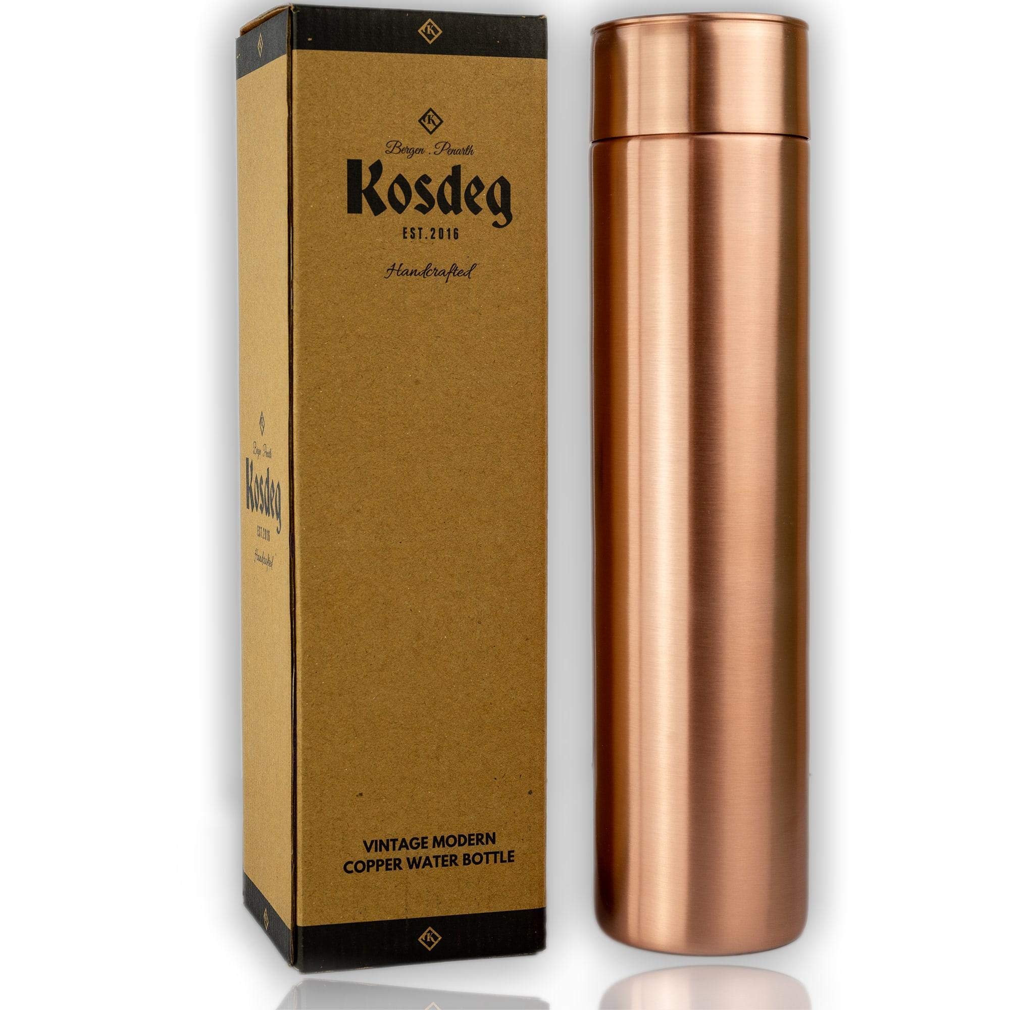 Amazon | Kosdeg 銅製ウォーターボトル - 34オンス ヴィンテージ